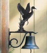 Whitehall 04005 - LARGE BELL WITH DUCK BLACK