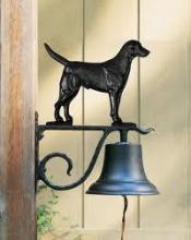 Whitehall 04022 - LARGE BELL WITH BLACK LAB BLACK
