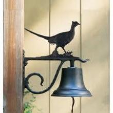 Whitehall 04028 - LARGE BELL WITH PHEASANT BLACK