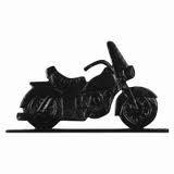 Whitehall 65524 - 30" MOTORCYCLE WEATHERVANE ROOFTOP BLACK