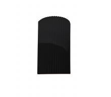 Justice Design Group CER-5740W-BLK - Small ADA LED Pleated Cylinder (Outdoor)