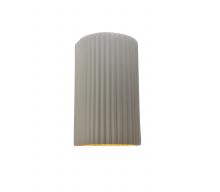 Justice Design Group CER-5740W-MTGD - Small ADA LED Pleated Cylinder (Outdoor)