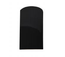 Justice Design Group CER-5745-BLK - Large ADA Pleated Cylinder Wall Sconce