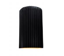 Justice Design Group CER-5745-CBGD - Large ADA Pleated Cylinder Wall Sconce