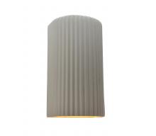 Justice Design Group CER-5745W-MTGD - Large ADA LED Pleated Cylinder Wall Sconce (Outdoor)