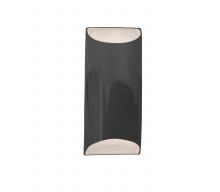 Justice Design Group CER-5755-GRY - Large ADA Tapered Cylinder Wall Sconce