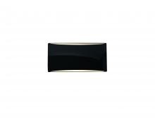 Justice Design Group CER-5760-BKMT - Small ADA Tapered Arc Wall Sconce