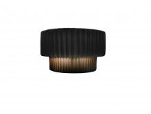 Justice Design Group CER-5780-BKMT - Tier ADA Pleated Wall Sconce