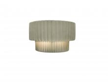 Justice Design Group CER-5780-CKC - Tier ADA Pleated Wall Sconce