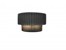 Justice Design Group CER-5780-GRY - Tier ADA Pleated Wall Sconce