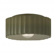 Justice Design Group CER-6187W-MGRN - Large Gear Flush-Mount (Outdoor)