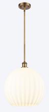 Innovations Lighting 516-1S-BB-G1217-14WV - White Venetian - 1 Light - 14 inch - Brushed Brass - Pendant