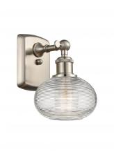 Innovations Lighting 516-1W-SN-G555-6CL - Ithaca - 1 Light - 6 inch - Brushed Satin Nickel - Sconce