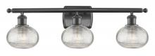 Innovations Lighting 516-3W-OB-G555-6CL - Ithaca - 3 Light - 26 inch - Oil Rubbed Bronze - Bath Vanity Light