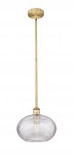 Innovations Lighting 616-1S-BB-G555-12CL - Ithaca - 1 Light - 12 inch - Brushed Brass - Cord hung - Mini Pendant