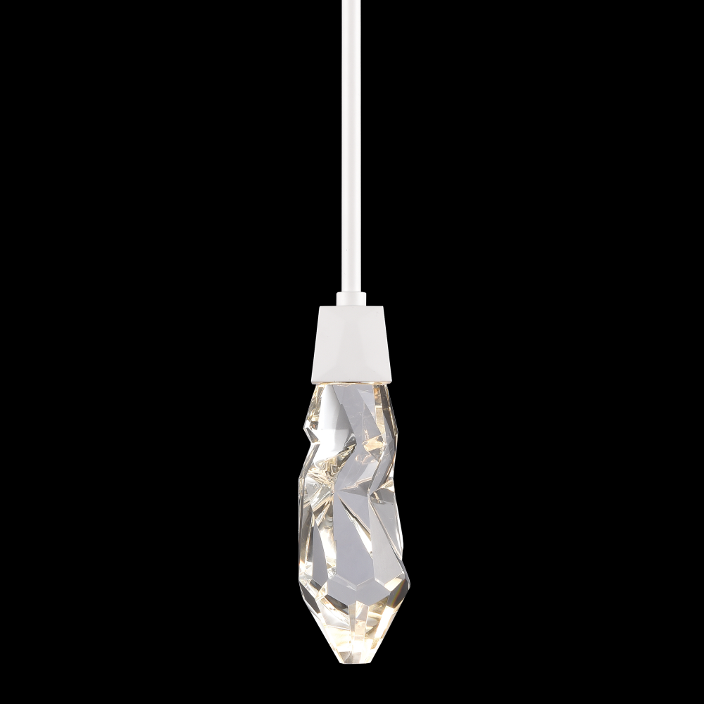 LED 3CCT Inimitable Crafted Crystal Matte White Mini-Pendant