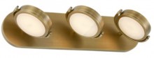 Alora Lighting WV325326VBAR - Blanco 26-in Vintage Brass/Alabaster LED Wall/Vanity