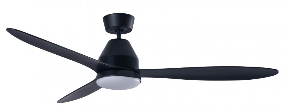 Lucci Air Whitehaven 56-inch Ceiling Fan with Light Kit in Black