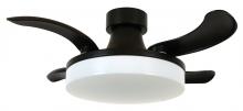 Beacon Lighting America 21066501 - Fanaway Orbit 36-inch Matte Black Ceiling Fan with Light