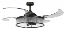 Beacon Lighting America 51292801 - Fanaway Corbelle 48-inch Antique Black With Smoke Blades Ceiling Fan