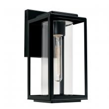 Austin Allen & Co. AA1018MB - 1-Light Glass Outdoor Wall Lantern in Matte Black